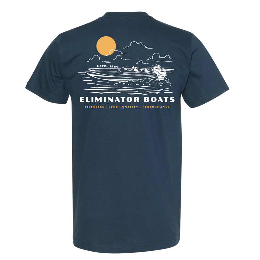 Eliminator Boats Nautical T-Shirt - Navy