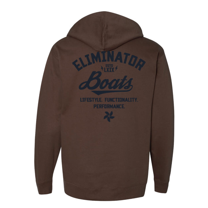 Eliminator Heritage Craft Hoodie- Brown/ Navy