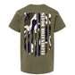 Camo Flag Youth T-Shirt- Military Green