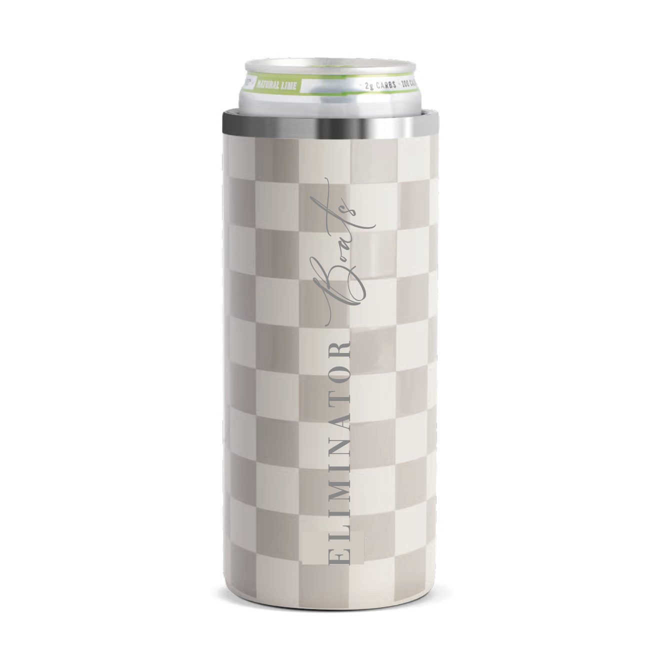 Eliminator Boats- Black 12oz. Slim Can Cooler