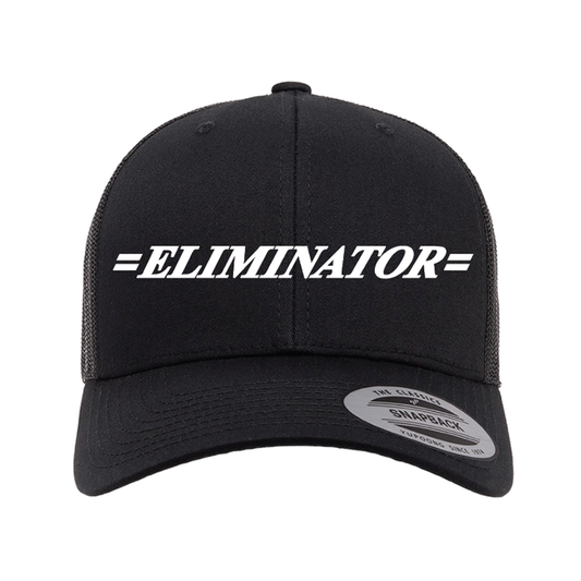 Eliminator Boats Old Logo Curved Bill Snapback Hat - Black/White