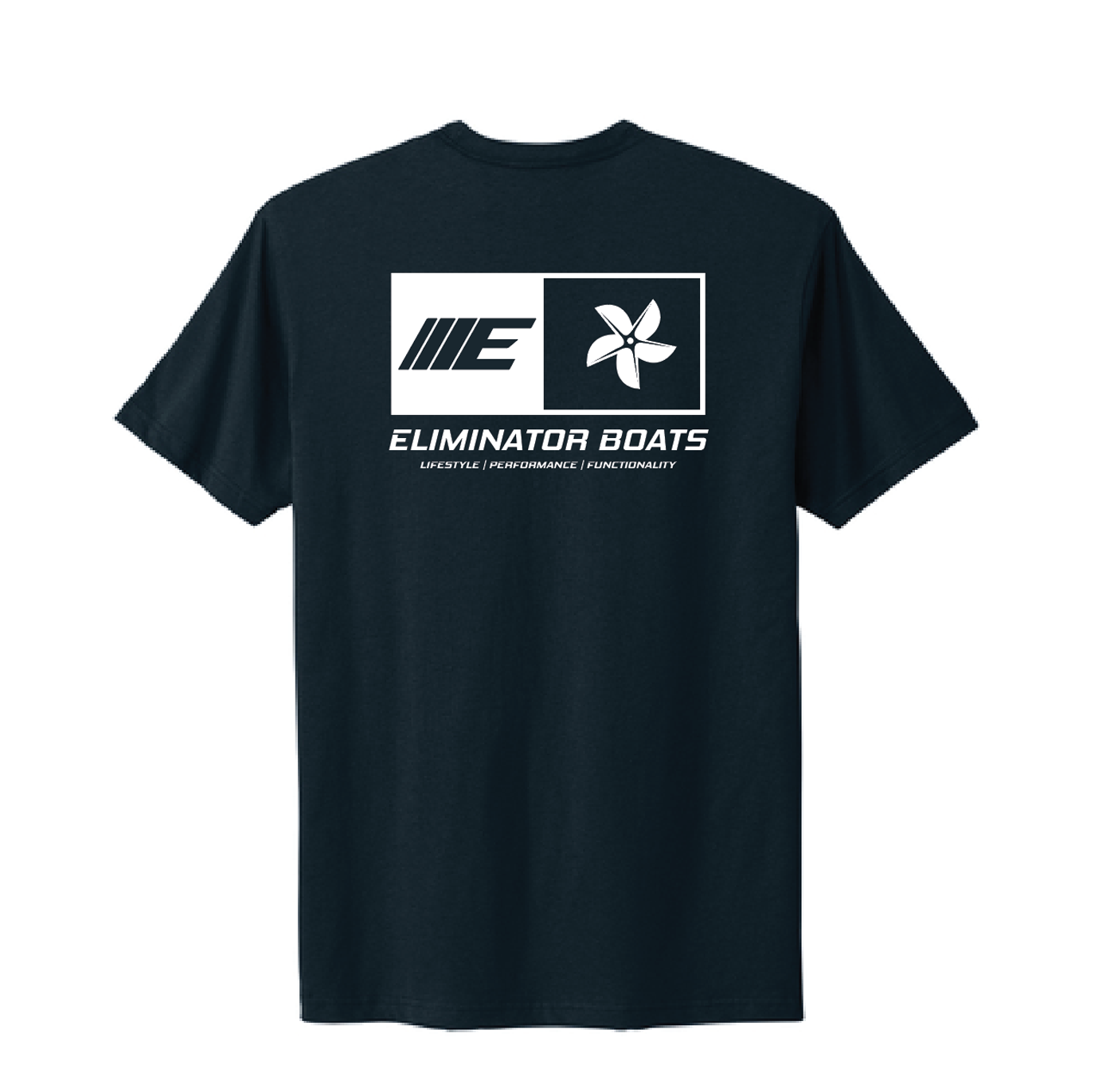 Eliminator Boats Emerge Men's T-Shirt - Navy/White