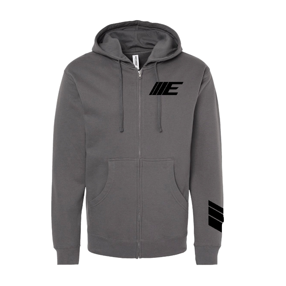 Men's- Grey IIIE Zip-Up Hoodie