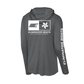 Eliminator Boats Emerge UPF 50+ Long Sleeve Sun Protection Performance Wear - Dark Gray/White