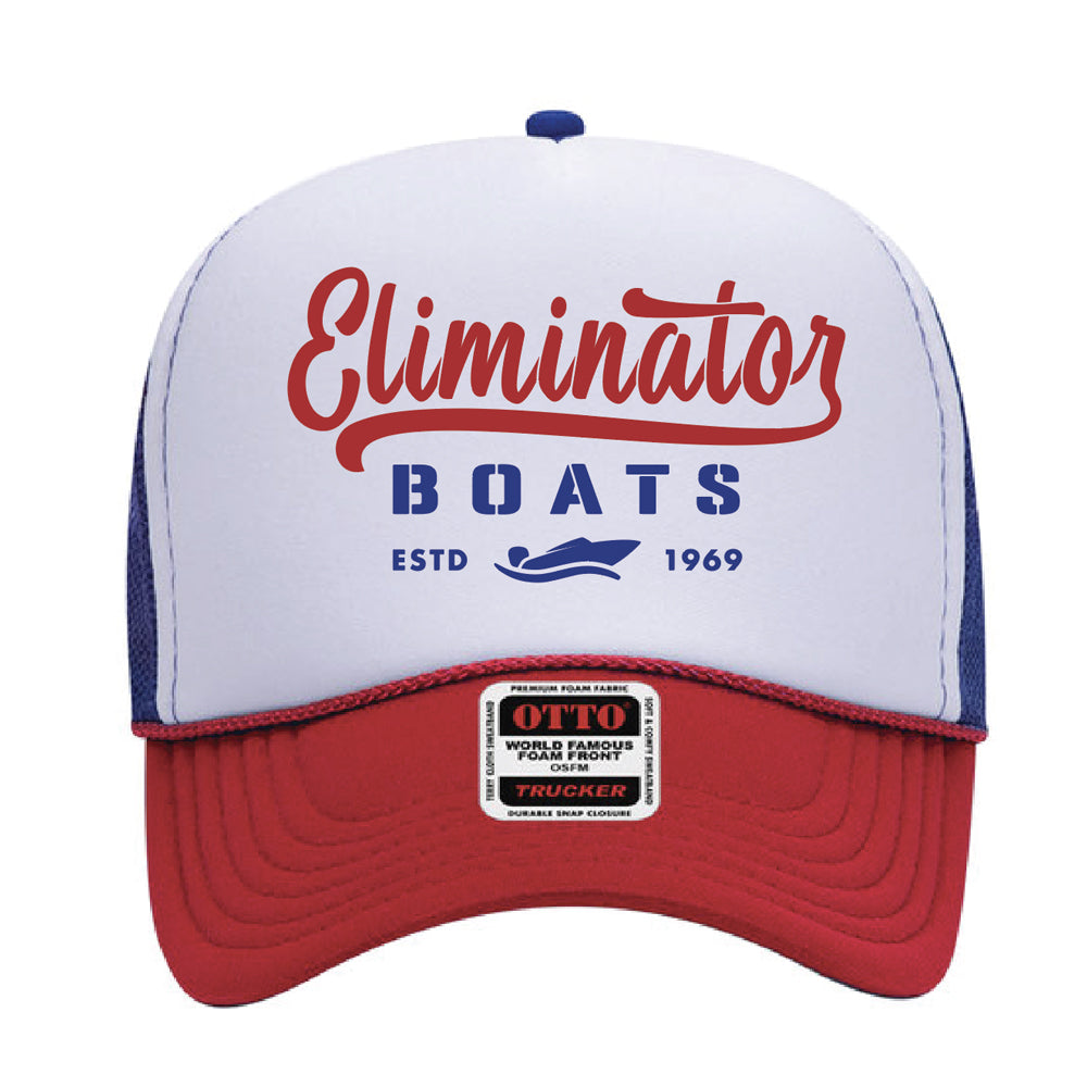 Eliminator Boats Patriotic Trucker Hat