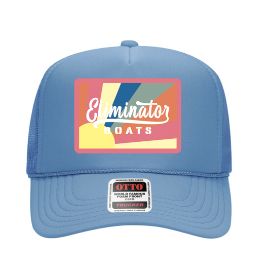 Eliminator Boats Sunshine Patch Women's Trucker Hat - Blue