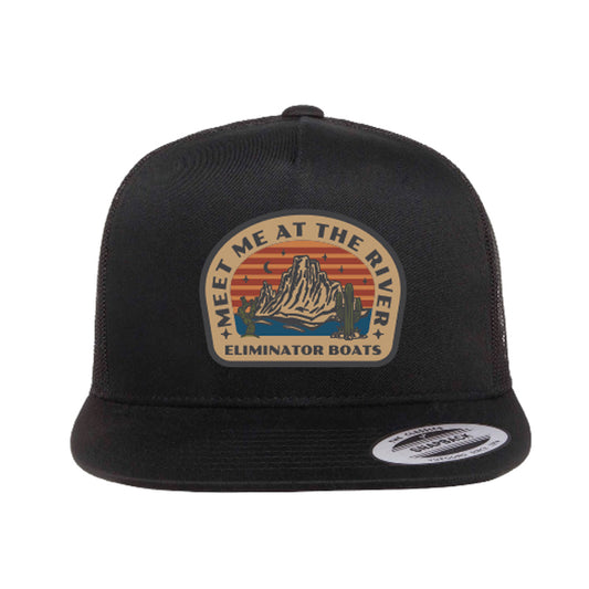 Eliminator Boats "Meet Me At The River" Flat Bill - Black