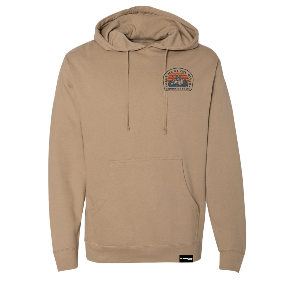 Eliminator “Meet Me At The River” Fall Hoodie - Tan