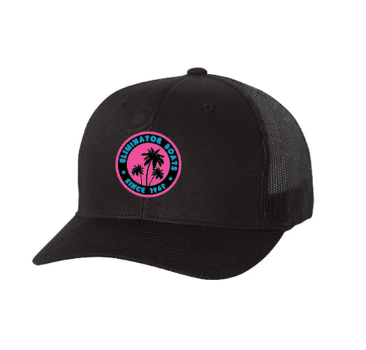 Chasin Sunsets Neon Pink Trucker Snapback Hat
