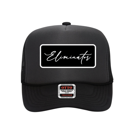 Eliminator Boats Good Vibes Patch Women's Trucker Hat - Charcoal/Black