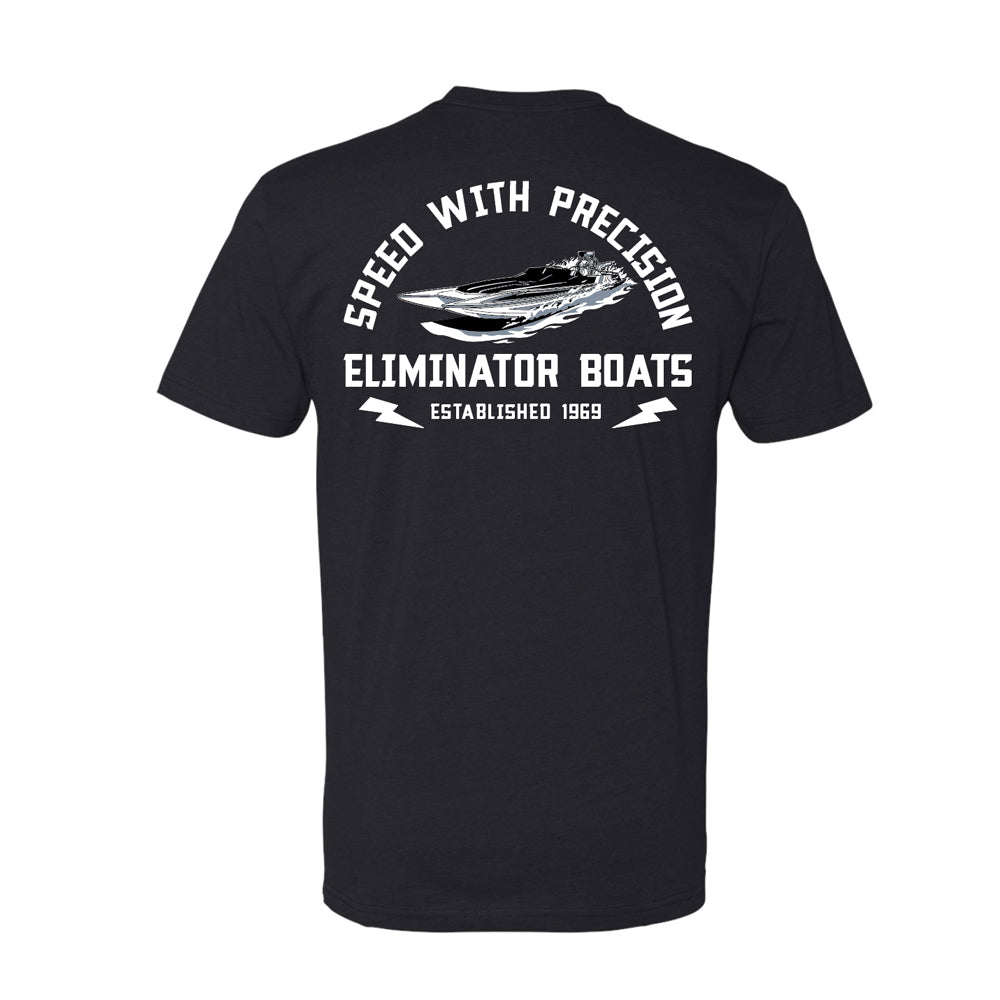 Eliminator Boats Speed & Precision Men's T-Shirt – Black