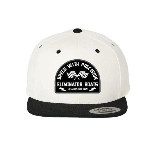 Eliminator Boats Speed & Precision Flat Bill Hat - Natural/Black