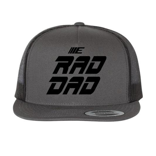 Eliminator Boats RAD DAD Flat Bill Mesh Snapback Hat - Black/Charcoal