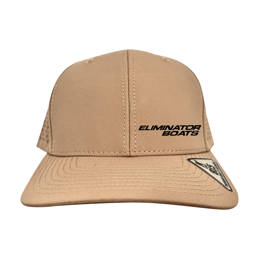 Eliminator Boats Hydro Performance Snapback Hat - Tan/Black