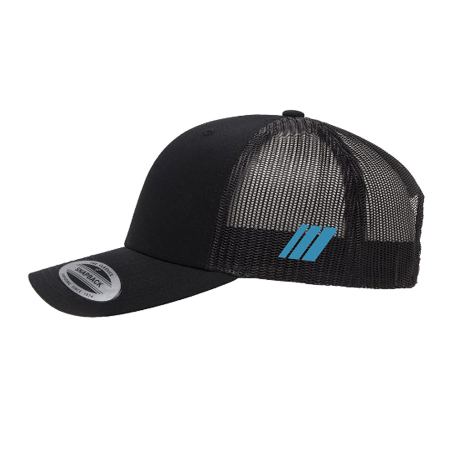 Eliminator Boats Performance Trucker Snapback Hat - Black/Teal