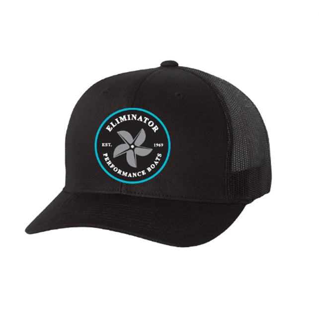 All Black- Teal Prop Trucker Snapback Hat