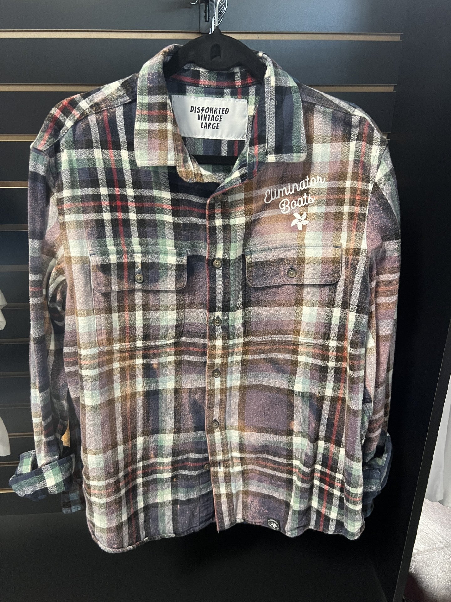 Eliminator Boats Wild Like The River Distressed Flannel – Multi-Color
