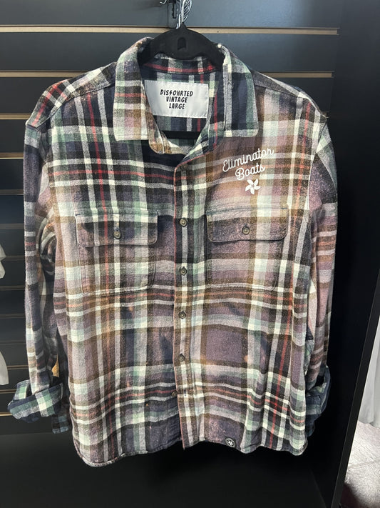 Eliminator Boats Wild Like The River Distressed Flannel – Multi-Color
