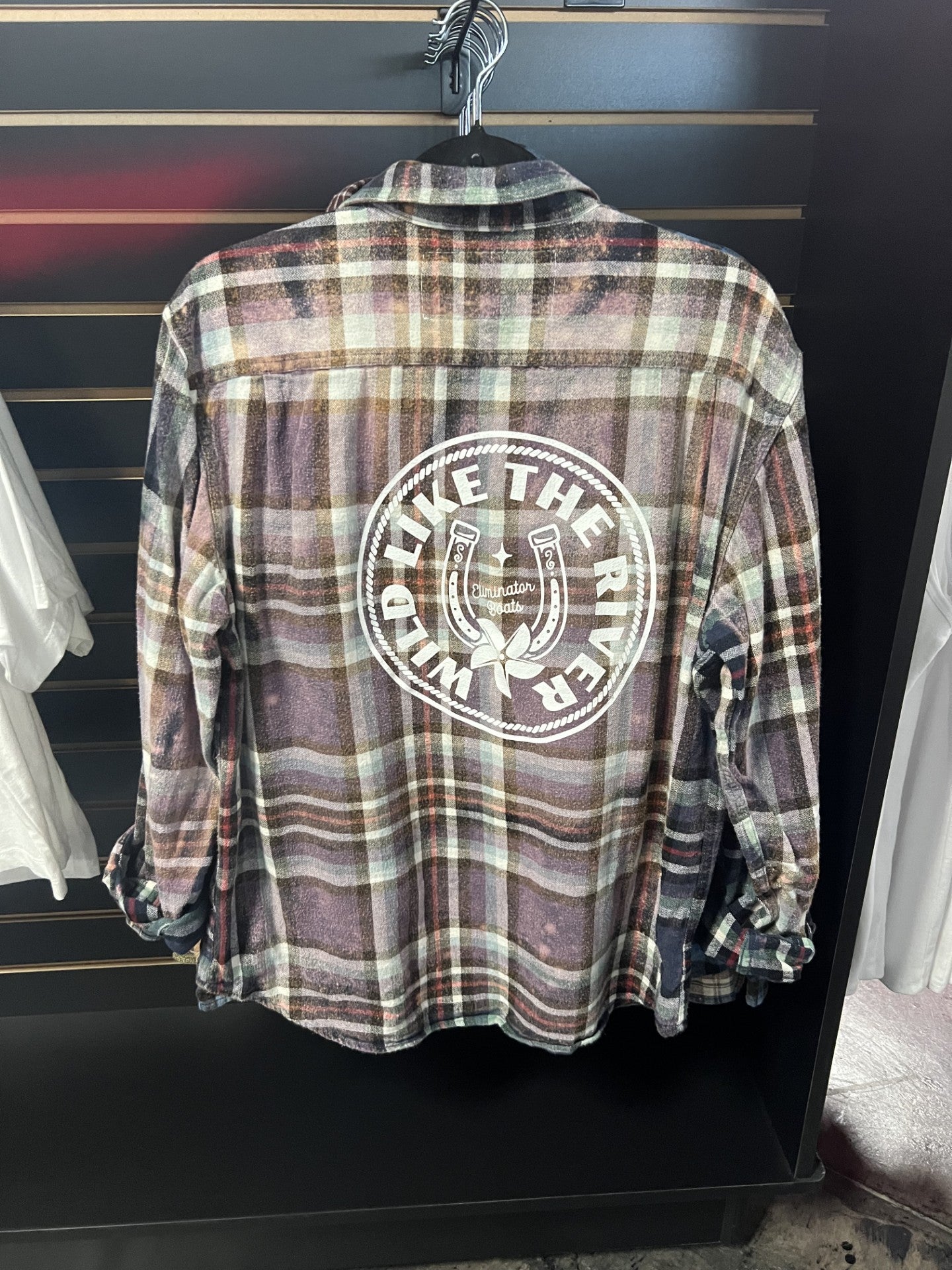 Eliminator Boats Wild Like The River Distressed Flannel – Multi-Color