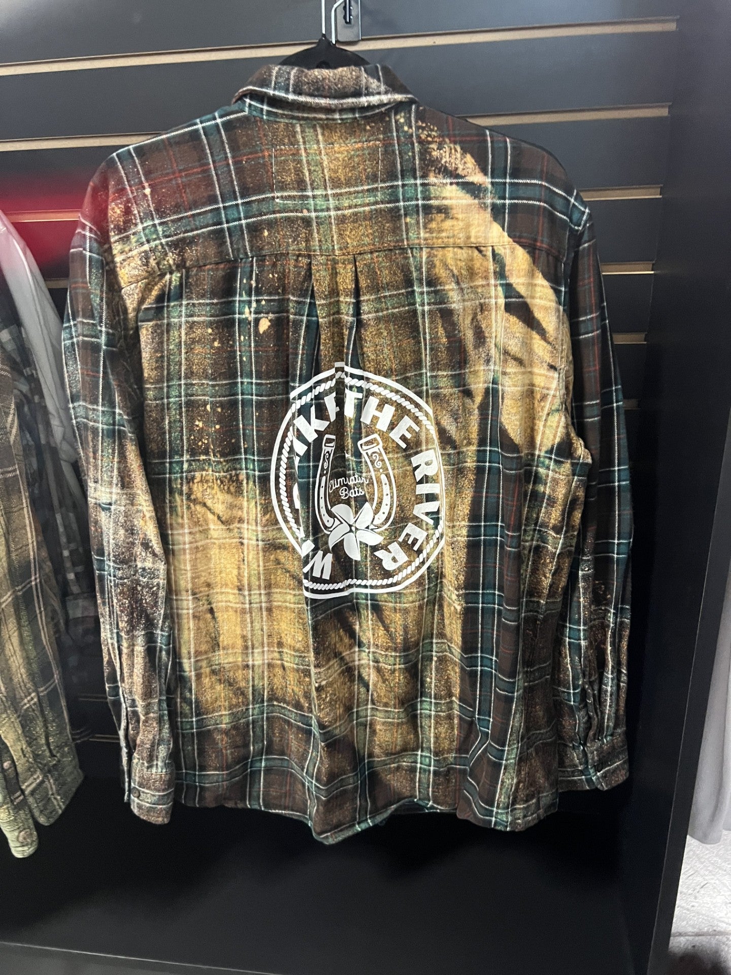 Eliminator Boats Wild Like The River Distressed Flannel – Brown/Teal