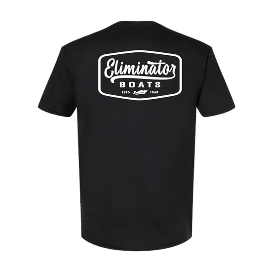 Black- White Eliminator Vintage Badge Men's T-Shirt
