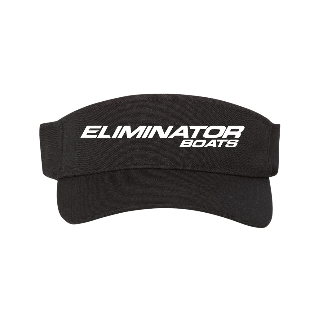 Classic Eliminator Boats Flexfit Visor Hat- Black