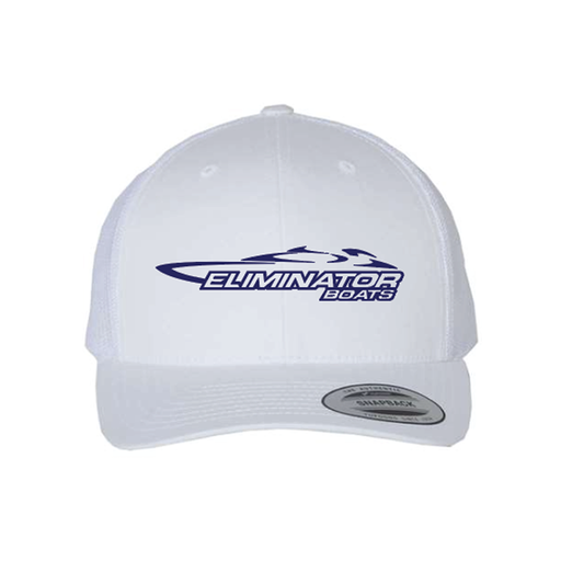 Eliminator Boats Legacy Curved Bill Hat - White/Navy