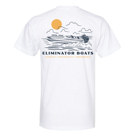 Eliminator Boats Nautical T-Shirt - White