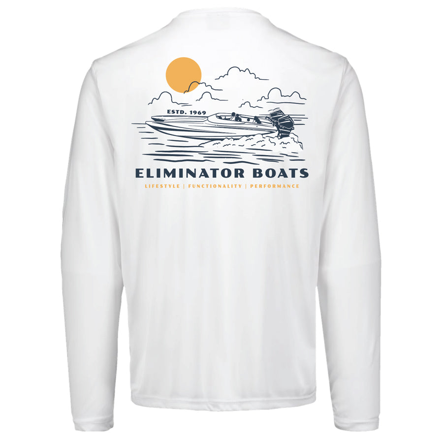 Eliminator Boats Nautical UPF 50+ Long Sleeve – Sun Protection Performance Wear
