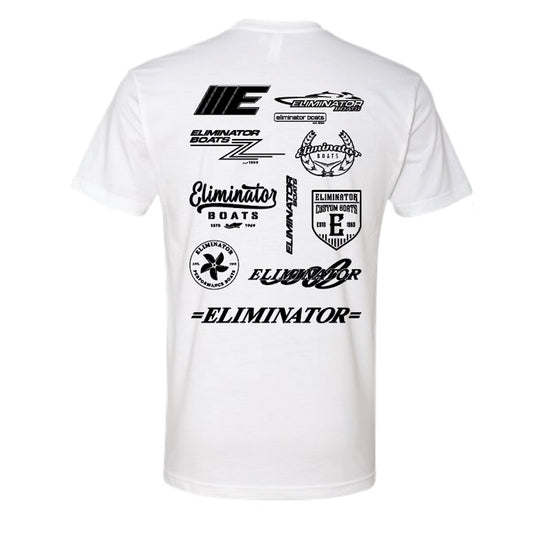 Eliminator Boats Generations Logo T-Shirt – White