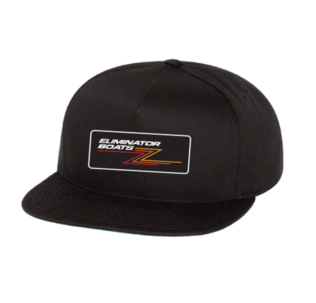 Black/Orange Fade Retro Z Logo Flat Bill Snapback Hat